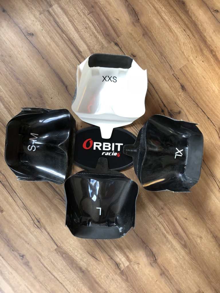 Orbit Racing Sitze Carbon XXS, S-M, L, XL, Slalomboot k1