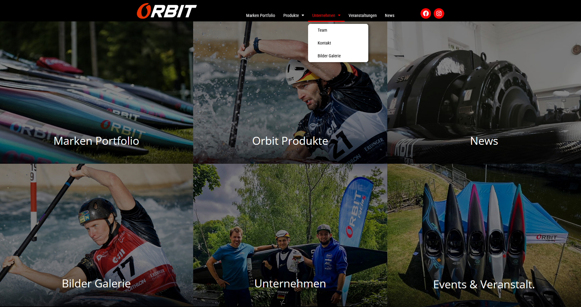 Neue Orbit Homepage